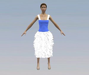 free clothes character 3d model