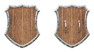3D model medieval shield