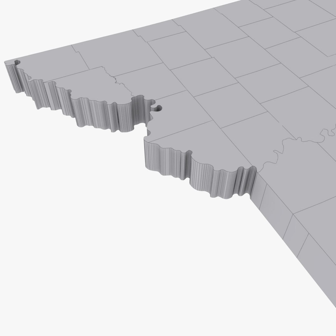 3ds Max Counties Missouri