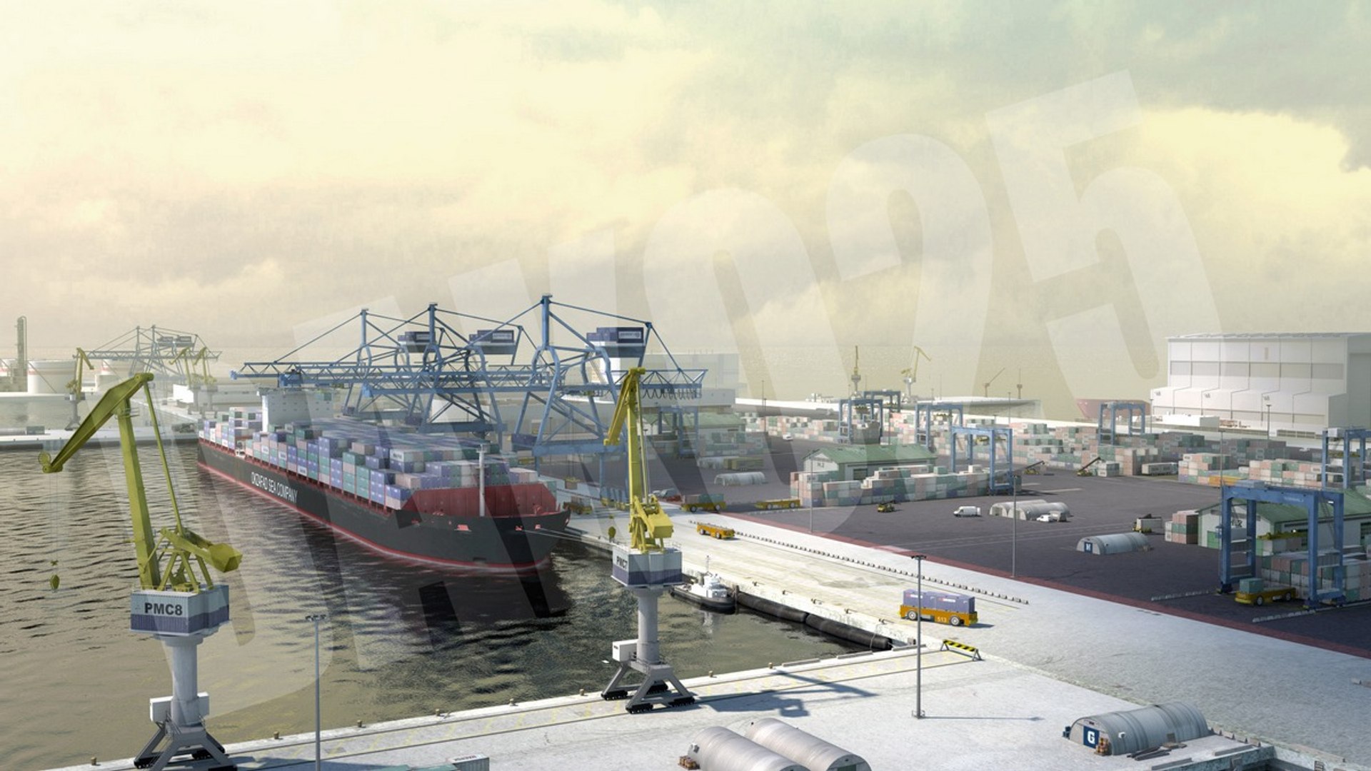 3d port elements toolkit cranes