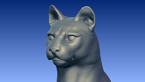 Sitting Puma 3D model