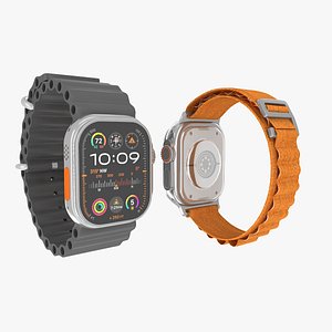 Apple Watch Ultra 2 collection 3D model