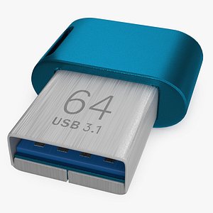 Mini Flash Drive 64Gb 3D model