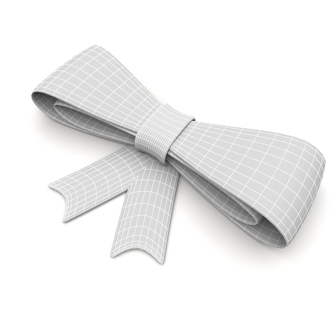 3D Ribbon Bow Model - TurboSquid 1389197