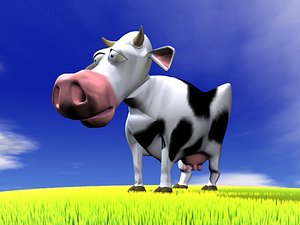 3ds max cow