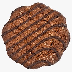 dark cookie chocolate 02 3D model