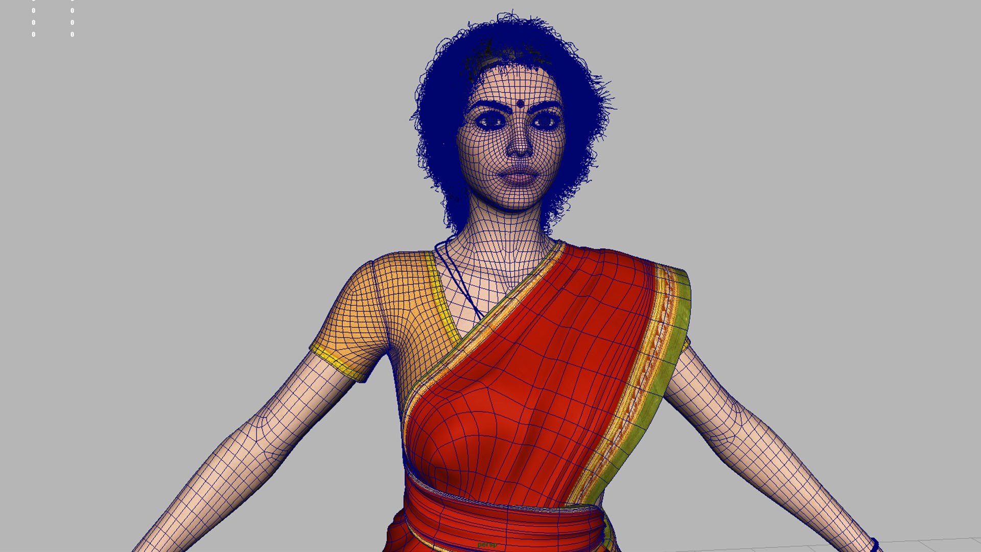 Indian Girl Woman Saree 3D Model - TurboSquid 1921483