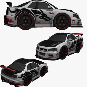 Cartoon-Car-Vehicle-013 3D model