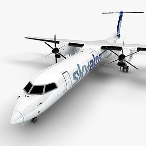 3D model SkyAlps Bombardier DHC-8 Q400 Dash 8 L1537