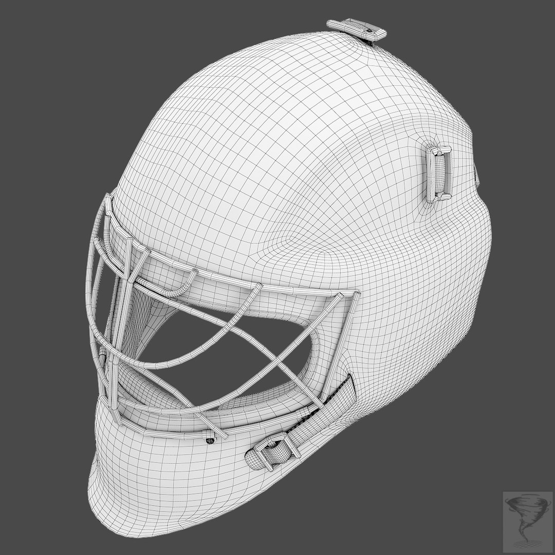 3d model field hockey helmet obo