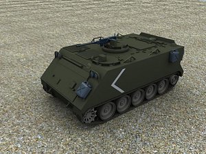 m113 armoured carrier 3d max