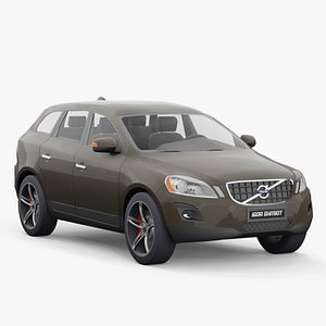 Volvo XC60 2009 lowpoly 3D model