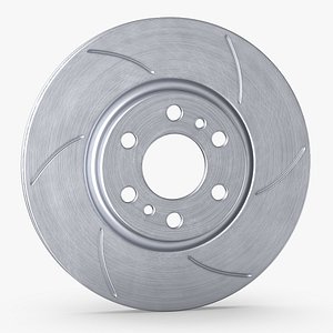 Slotted Ventilated Brake Disc 3D model