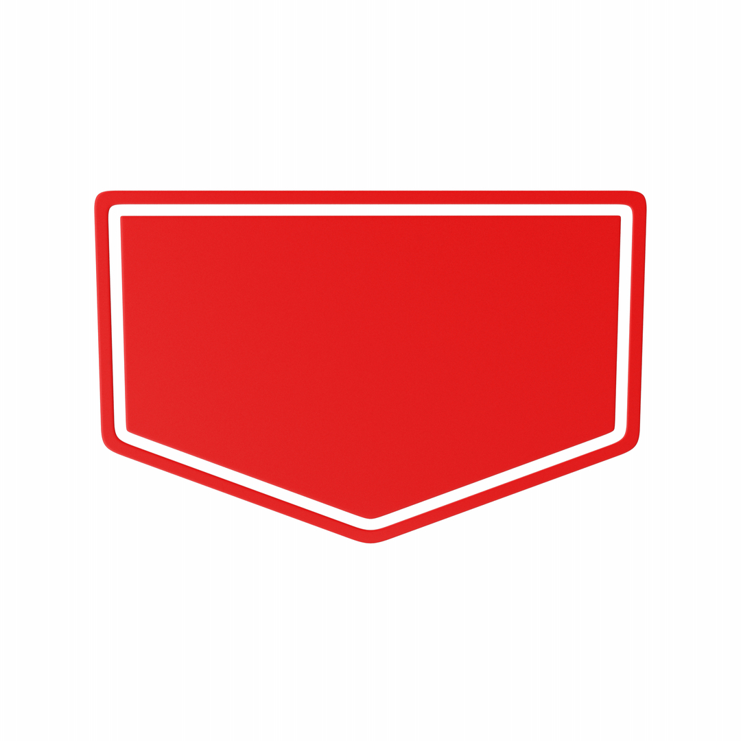3D Red Ribbon Label Model - TurboSquid 2035534