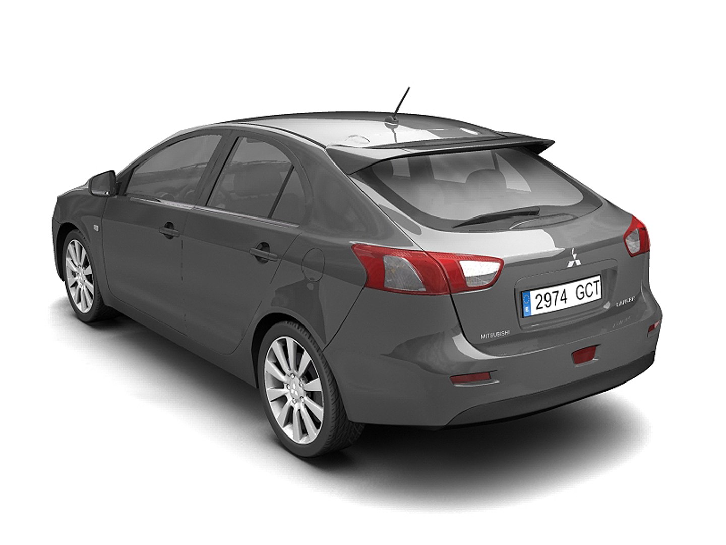 mitsubishi lancer 3d obj