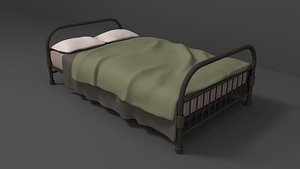 3D model Stylised Bed Set