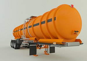 truck trailer 777 3D model