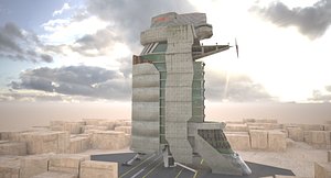 fog skyscraper 3d model