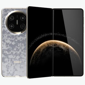 3D Huawei Mate X6 Nebula Gray model