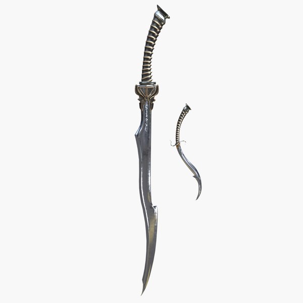 3d model elven sword