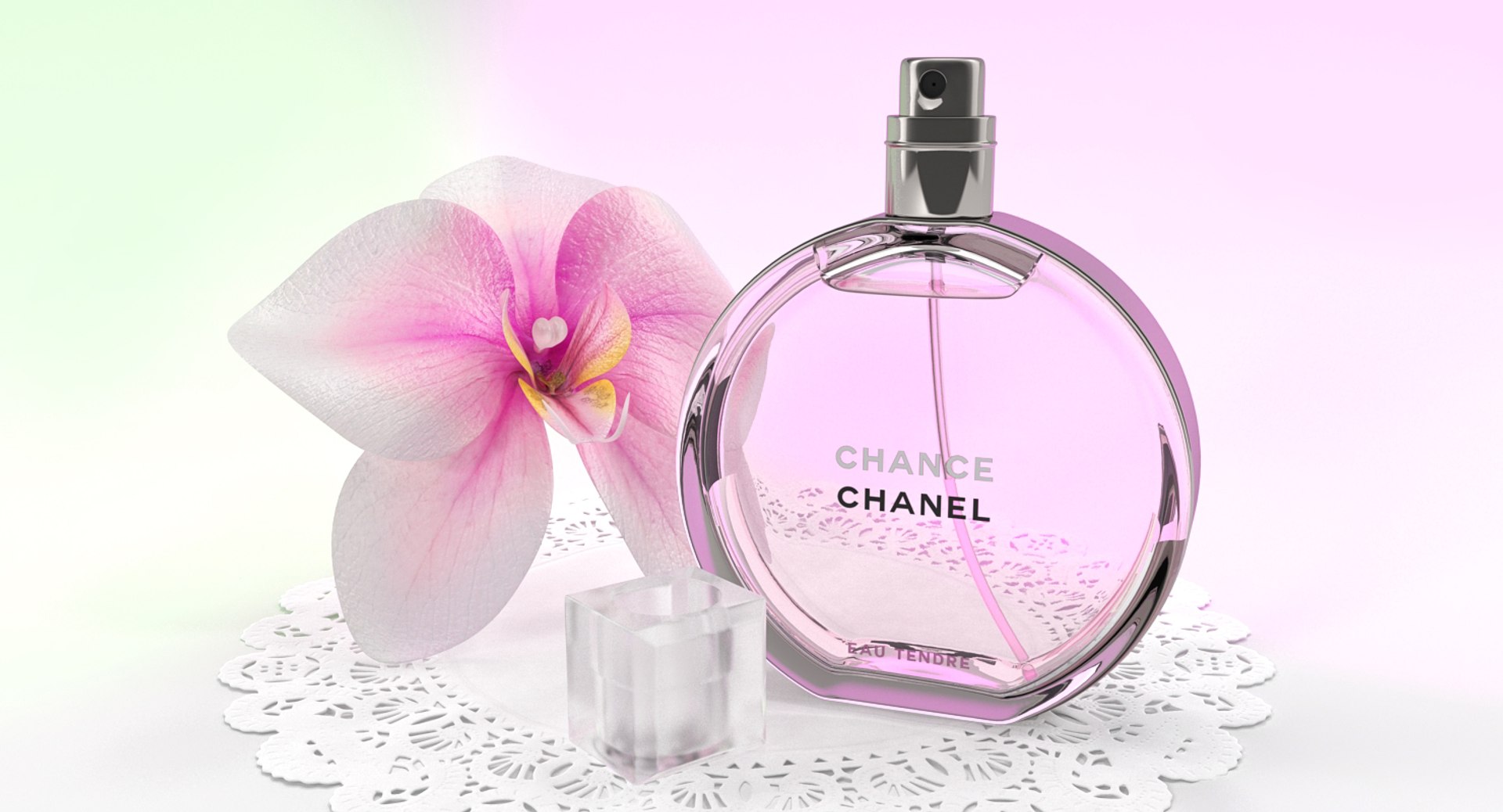 modelo 3d Chanel Chance Eau Tendre Eau De Parfum - TurboSquid
