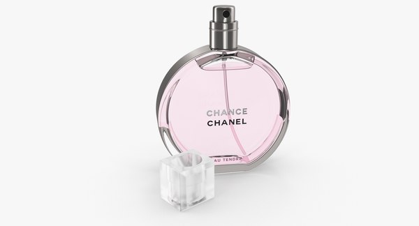 Parfum Chanel Chance Eau Tendre with Box ~ 3D Model #91001746