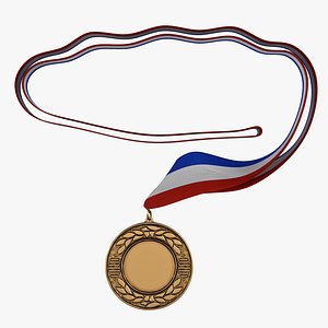 Award Medal 4 Bronze 3D Model