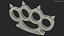 Spiked Golden Brass Knuckles