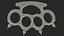 Spiked Golden Brass Knuckles