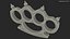 Spiked Golden Brass Knuckles