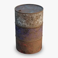 Rusty Steel Barrel - Russia - PBR - 2K 4K