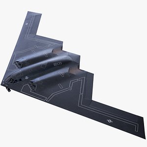 B-2 Spirit Heavy Bomber Rigged PBR