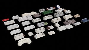 Asset Sofa Model 3D 3D model