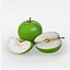 Collection de fruits aux pommes