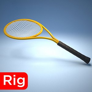 racket tennis sport 3D