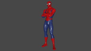 3D Spider Man low-poly model