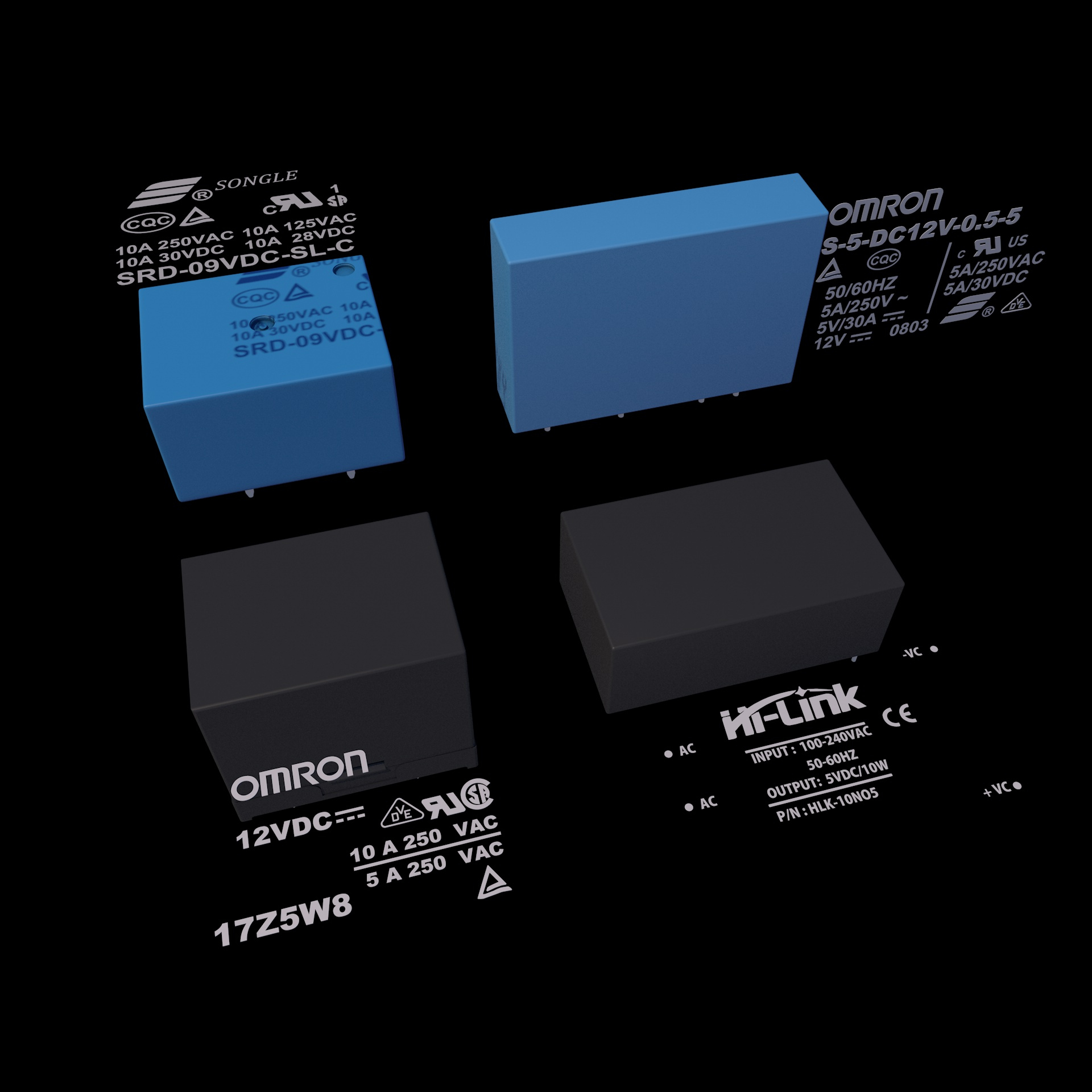 3D relays model - TurboSquid 1733128