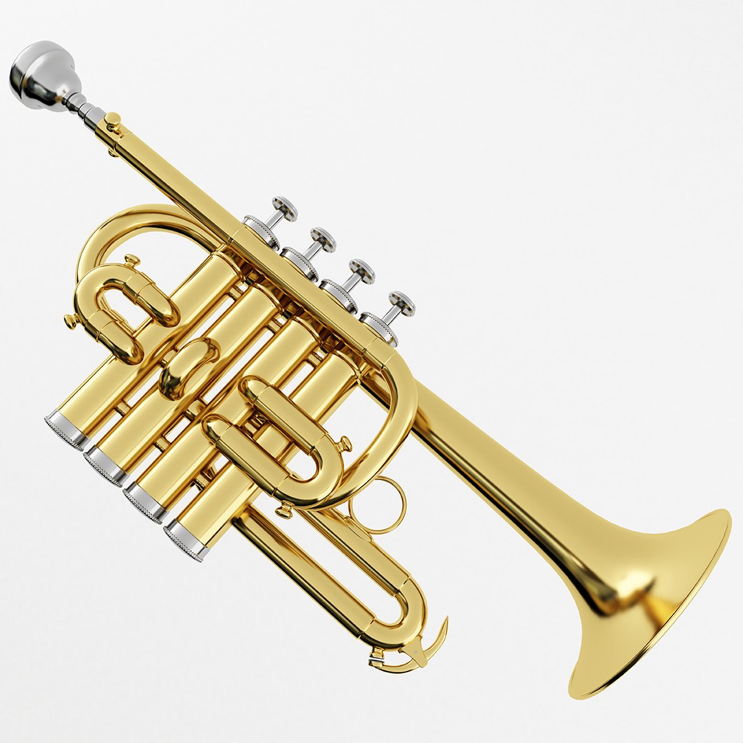 Piccolo trumpet 3D TurboSquid 1297777
