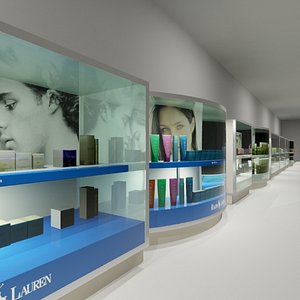 Department Store  Parfum Showcases