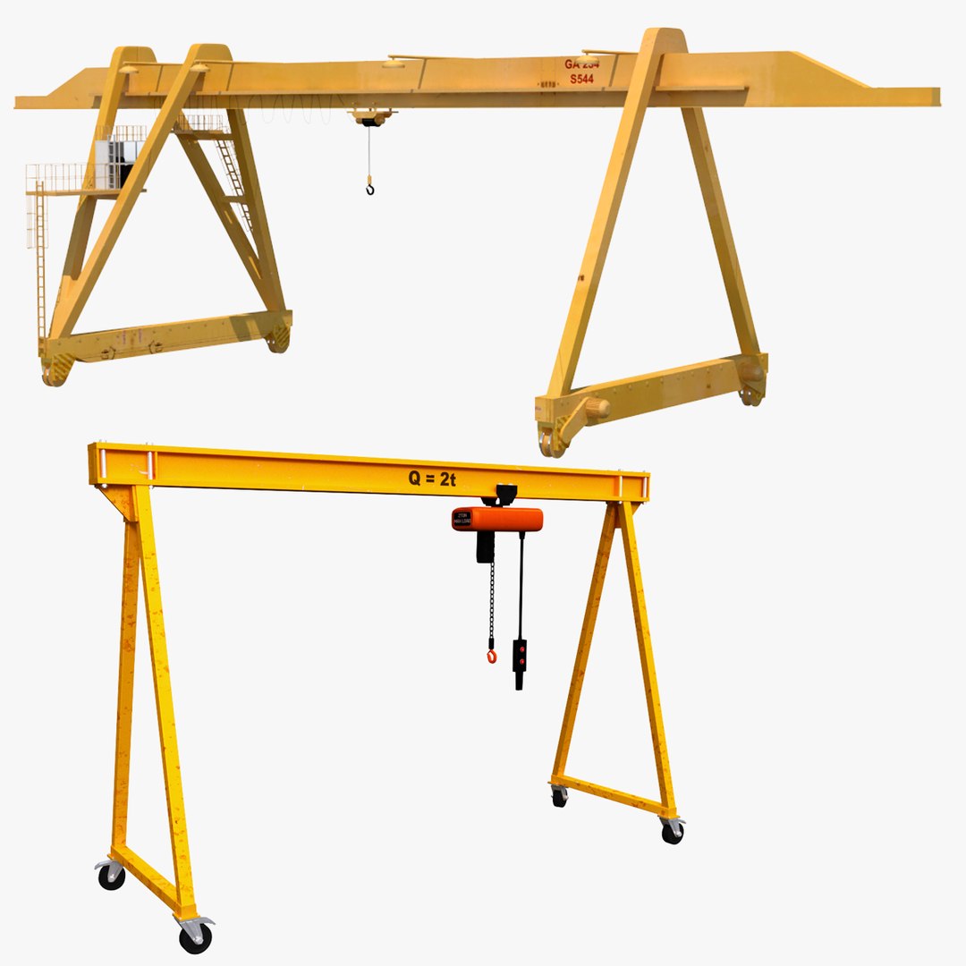 3D model gantry crane - TurboSquid 1685534