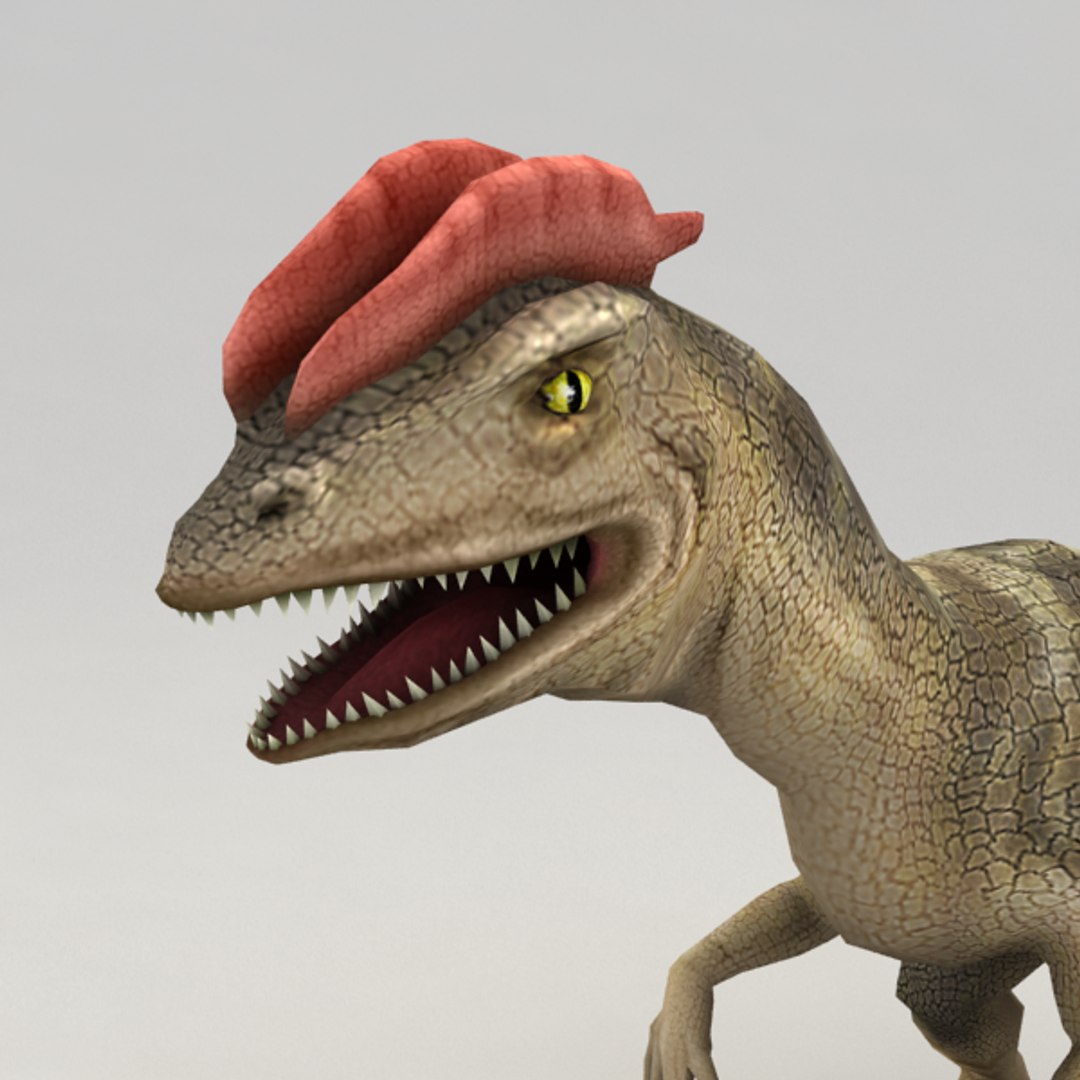 3d Model Rigged Dilophosaurus