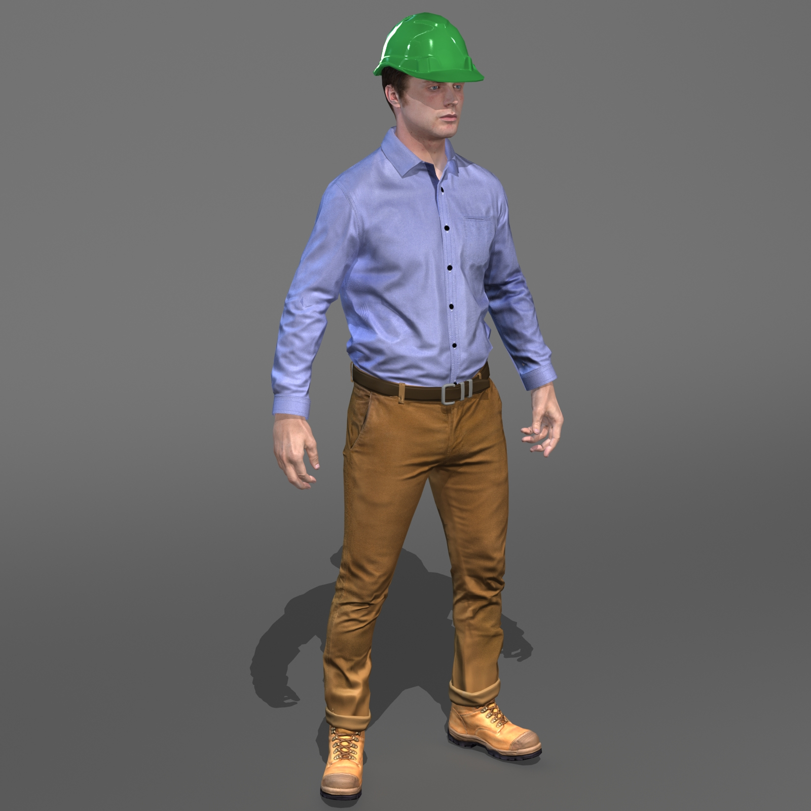 Worker engineer work 3D model - TurboSquid 1253079