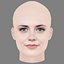 Meg Bellamy Head - No Hair - Low poly head for game