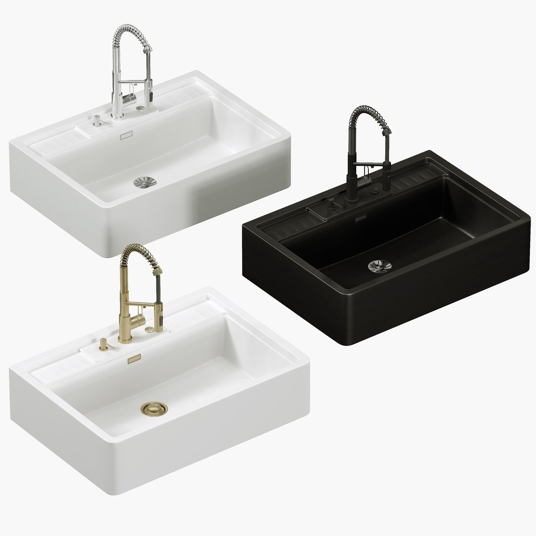Sink Kinokawa 90 Faucet Mikawa 2 Plus Omiokiri Model - TurboSquid 2315072