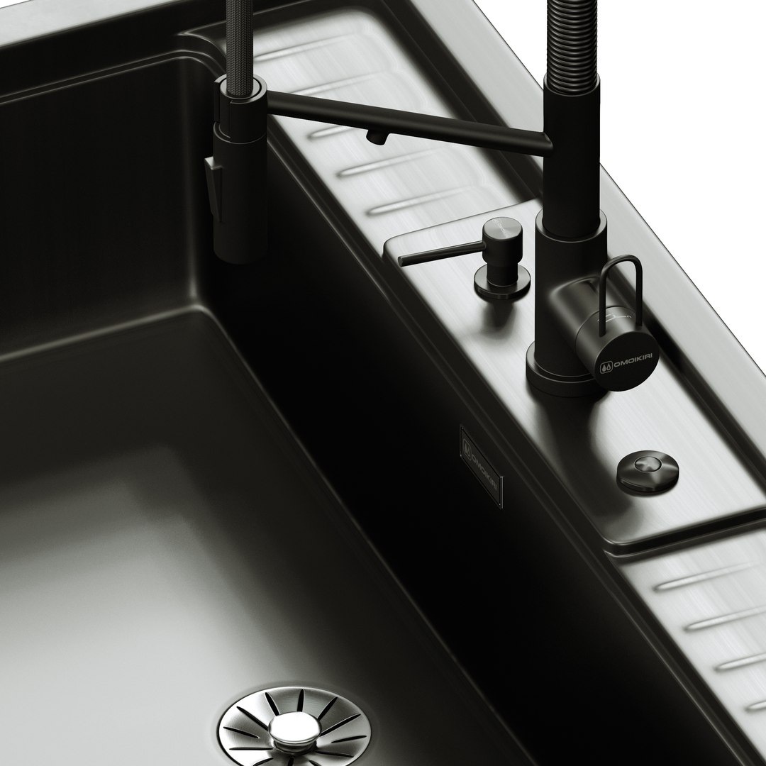 Sink Kinokawa 90 Faucet Mikawa 2 Plus Omiokiri Model - TurboSquid 2315072