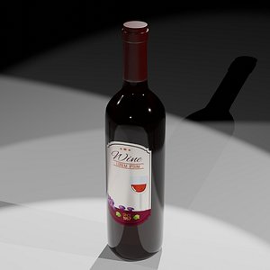 Wine 3D model