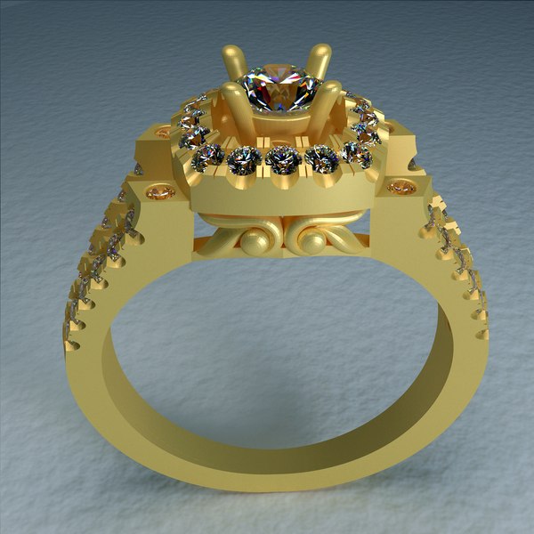 3D Solitaire Ring model - TurboSquid 2002694