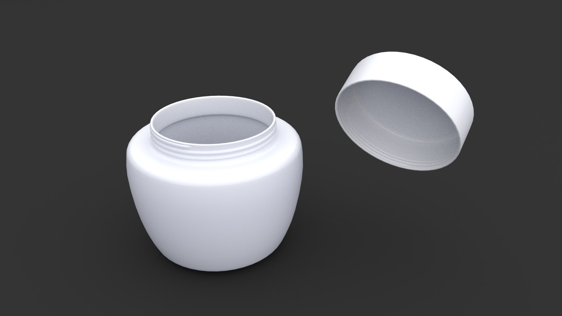 3D Cosmetic Cream Container Set Model - TurboSquid 2218652