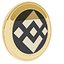 Moneda de oro criptomoneda Binance Coin