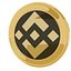 Moneda de oro criptomoneda Binance Coin